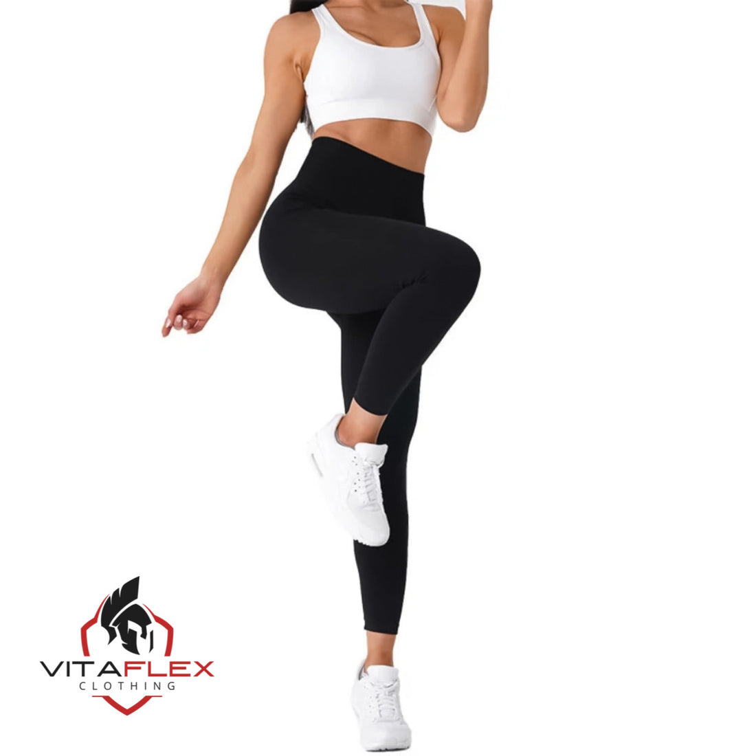 The high waisted gym leggings with tummy control.